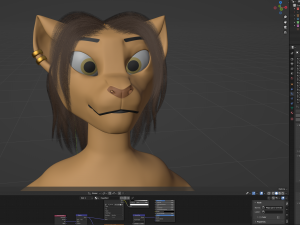 Nicole Anthro Lioness 3D Model