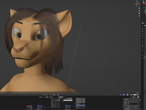 Nicole Anthro Lioness 3D Model