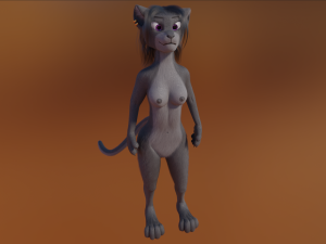 Faye Anthro Panther 3Dモデル