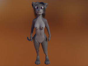 Faye Anthro Panther 3Dモデル