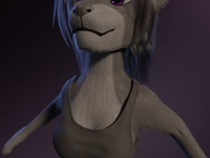 Faye Anthro Panther 3Dモデル