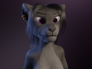 Faye Anthro Panther 3Dモデル