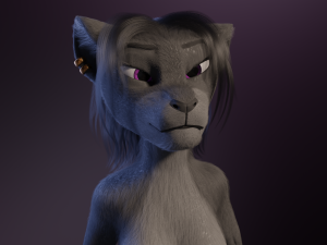 Faye Anthro Panther 3Dモデル