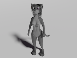 Faye Anthro Panther 3Dモデル