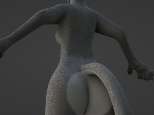 Faye Anthro Panther 3Dモデル