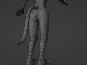 Faye Anthro Panther 3Dモデル