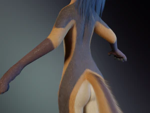 Naomi Anthro Fox 3D Model
