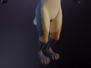 Naomi Anthro Fox 3D Model