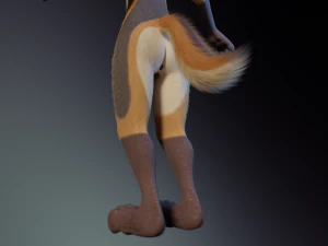 Naomi Anthro Fox 3D Model