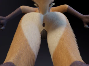 Naomi Anthro Fox 3D Model