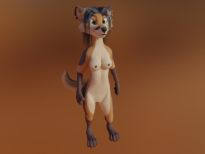 Naomi Anthro Fox 3D 模型