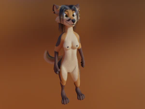 Naomi Anthro Fox 3D Model