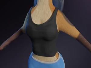 Naomi Anthro Fox 3D Model