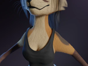 Naomi Anthro Fox 3D Model