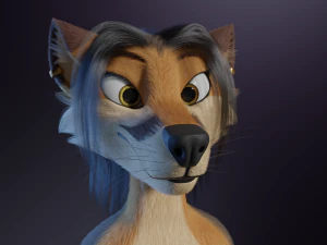 Naomi Anthro Fox 3D Model
