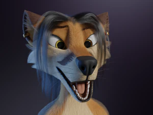 Naomi Anthro Fox 3D Model