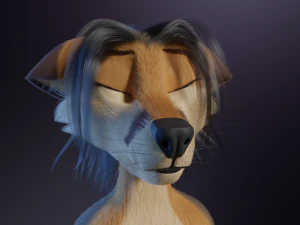 Naomi Anthro Fox 3D Model