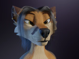 Naomi Anthro Fox 3D Model