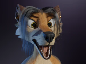 Naomi Anthro Fox 3D Model