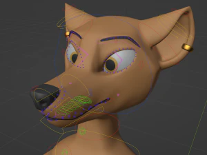 Naomi Anthro Fox 3D Model