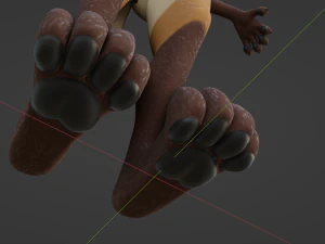 Naomi Anthro Fox 3D Model