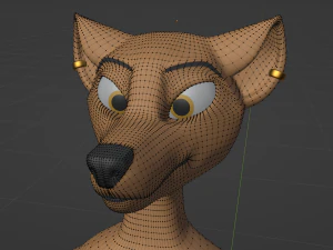 Naomi Anthro Fox 3D Model