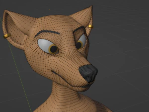 Naomi Anthro Fox 3D Model