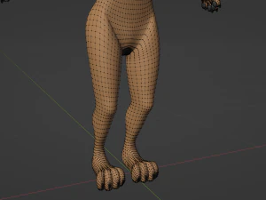 Naomi Anthro Fox 3D Model