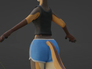 Naomi Anthro Fox 3D Model