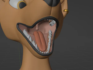 Naomi Anthro Fox 3D Model