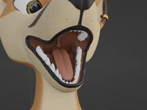Naomi Anthro Fox 3D Model