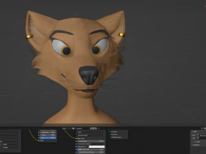Naomi Anthro Fox 3D Model