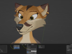 Naomi Anthro Fox 3D Model