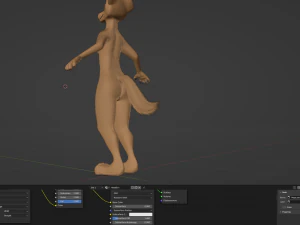 Naomi Anthro Fox 3D Model