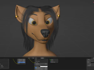 Naomi Anthro Fox 3D Model