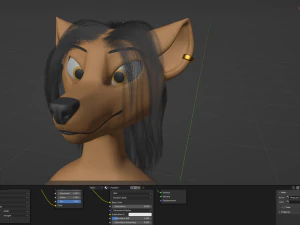 Naomi Anthro Fox 3D Model