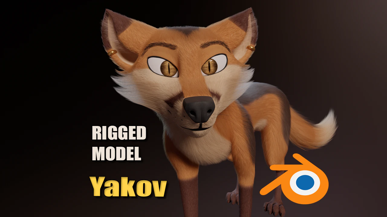 Yakov Fox 3D Model .c4d .max .obj .3ds .fbx .stl .blend 
