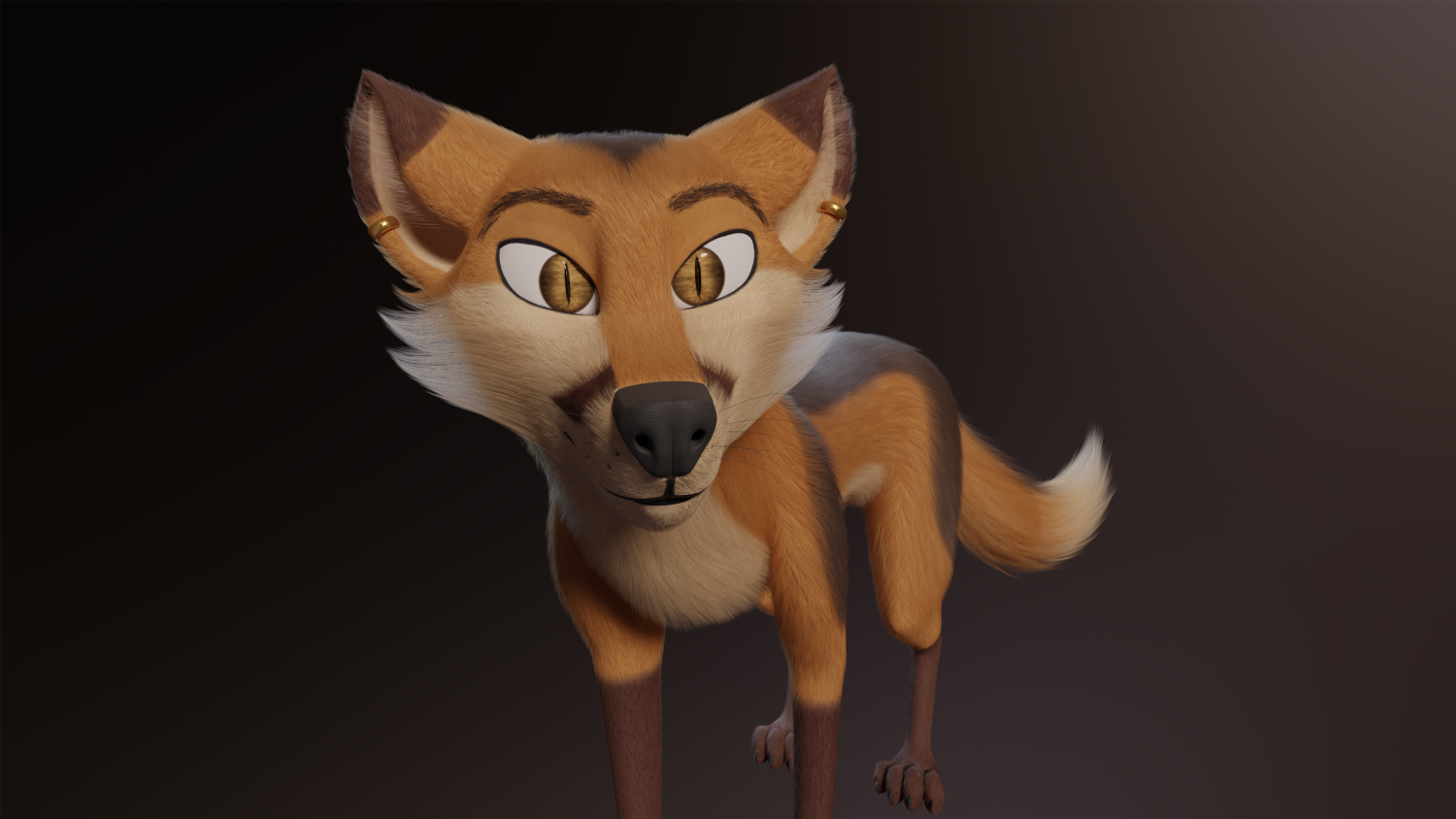 Fox 3d model