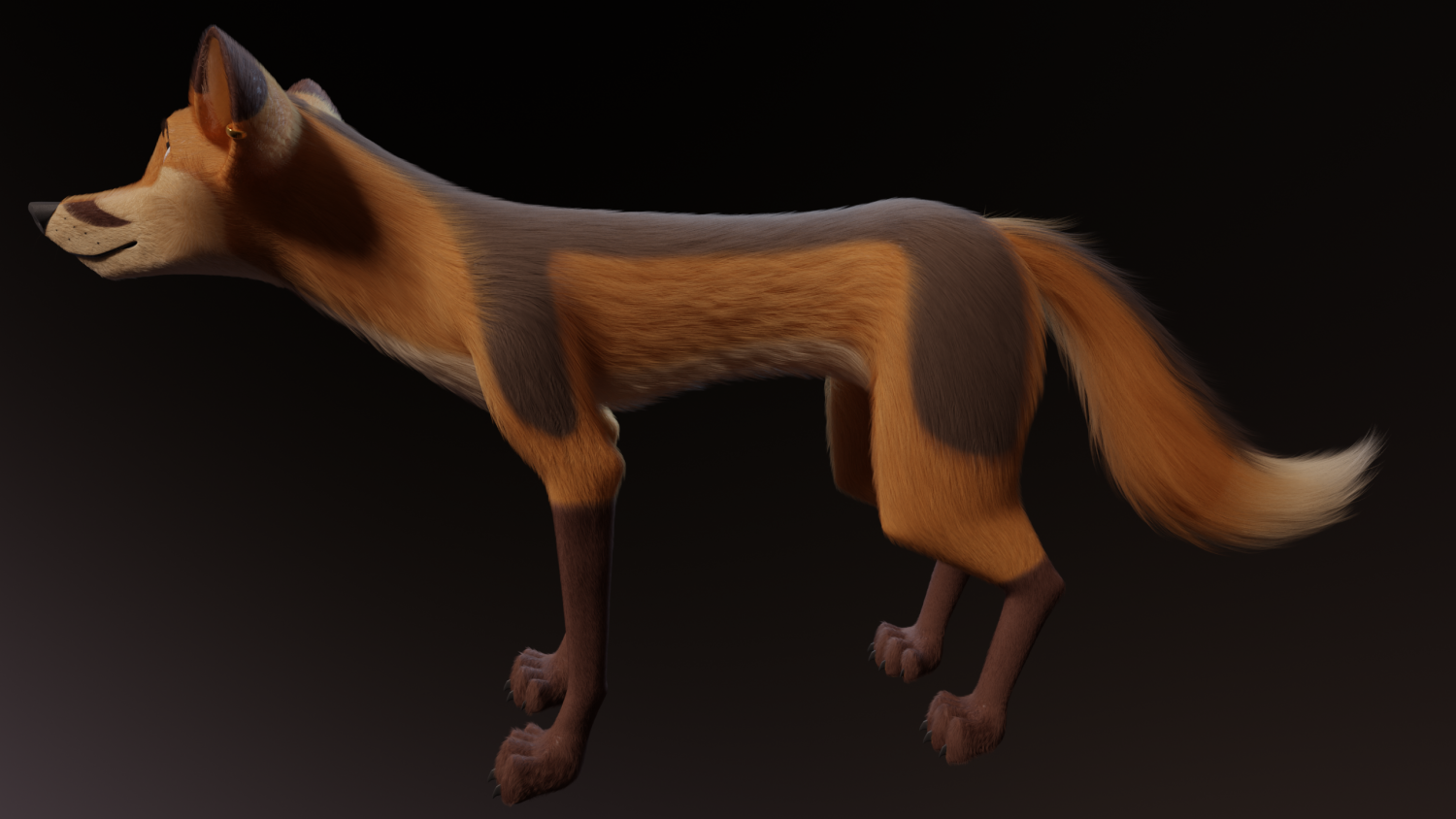 Fox 3d model