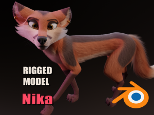 Nika Fox Modelo 3D