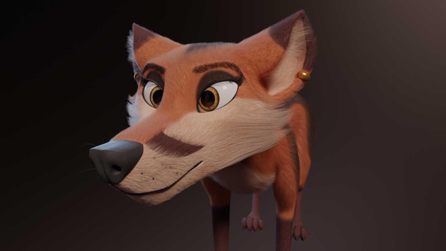Fox 3d model