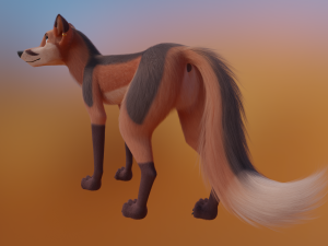 Nika Fox 3D Model