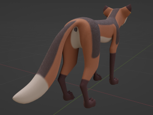 Nika Fox 3D Model