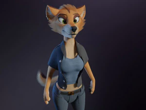 Rachel Anthro Dingo 3D Model
