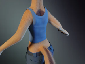 Rachel Anthro Dingo 3D Model