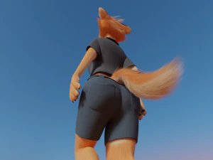 Rachel Anthro Dingo 3D Model
