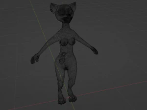 Rachel Anthro Dingo 3D Model