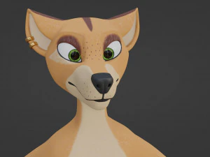 Rachel Anthro Dingo 3D Model