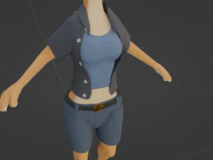 Rachel Anthro Dingo 3D Model