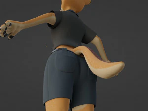Rachel Anthro Dingo 3D Model